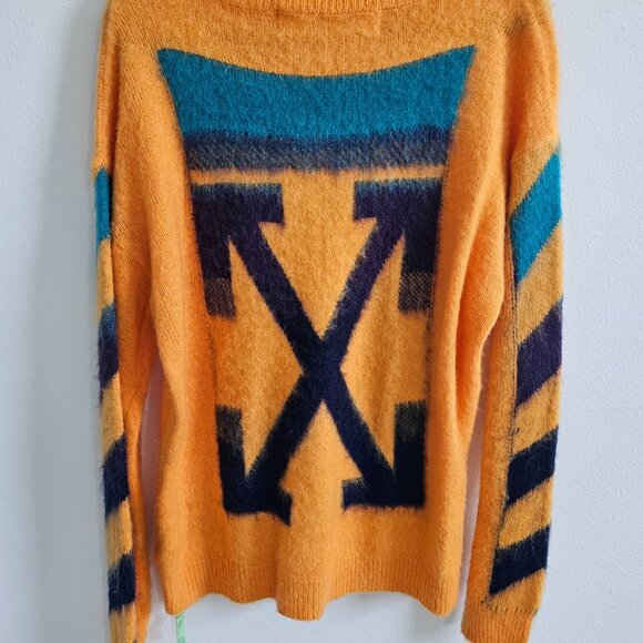 Off White Orange Mohair Sweater (Original $1195) - Picture 2 of 9